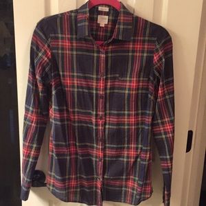 J Crew Plaid Perfect Fit